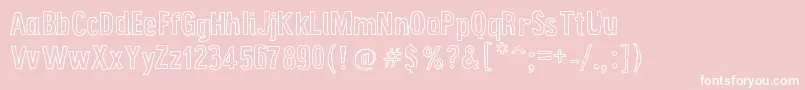 GrungePoster Font – White Fonts on Pink Background