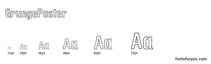 GrungePoster Font Sizes