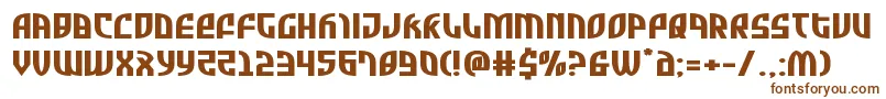 Zoneriderxtraexpand Font – Brown Fonts on White Background