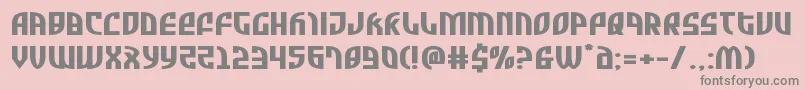 Zoneriderxtraexpand Font – Gray Fonts on Pink Background