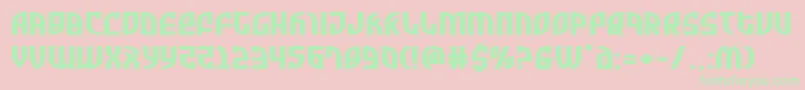 Zoneriderxtraexpand Font – Green Fonts on Pink Background