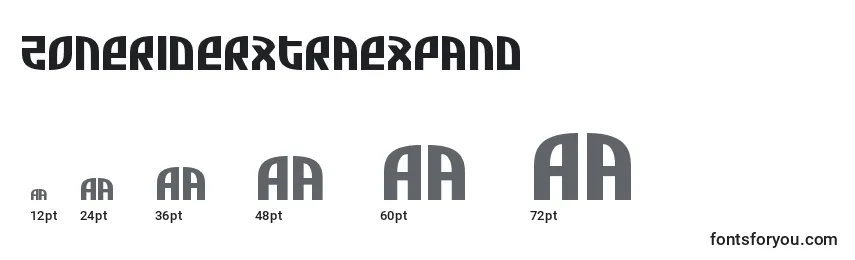 Zoneriderxtraexpand font sizes