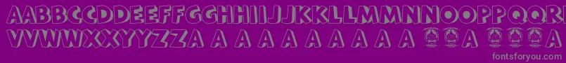 Bataviakota Font – Gray Fonts on Purple Background