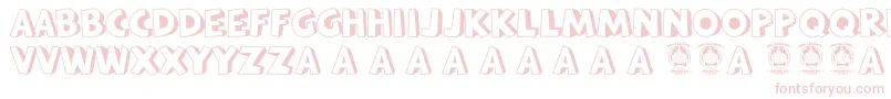 Bataviakota Font – Pink Fonts on White Background
