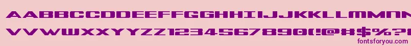 Tigersharkexpand Font – Purple Fonts on Pink Background