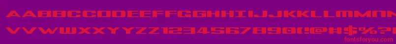 Tigersharkexpand Font – Red Fonts on Purple Background