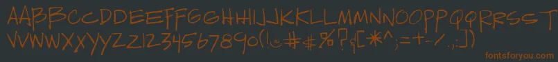 Sedillo Font – Brown Fonts on Black Background