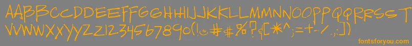 Sedillo Font – Orange Fonts on Gray Background