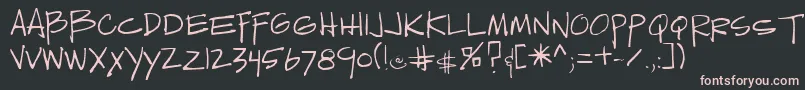 Sedillo Font – Pink Fonts on Black Background