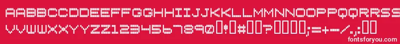 Verti ffy Font – White Fonts on Red Background