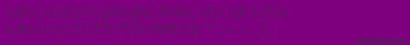 Fonte Hipsterishfontnormal – fontes pretas em um fundo violeta