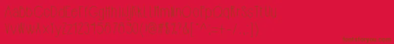 Шрифт Hipsterishfontnormal – коричневые шрифты на красном фоне