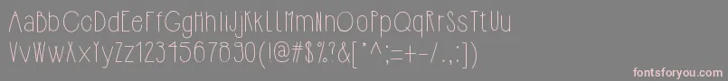 Подробнее о шрифте Hipsterishfontnormal Шрифт Hipsterishfontnormal – розовые шрифты на сером фоне