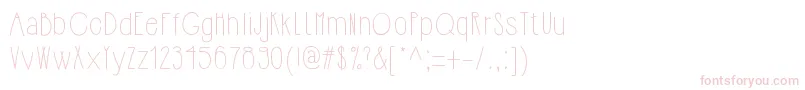 Hipsterishfontnormal-fontti – vaaleanpunaiset fontit