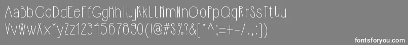 fuente Hipsterishfontnormal – Fuentes Blancas Sobre Fondo Gris