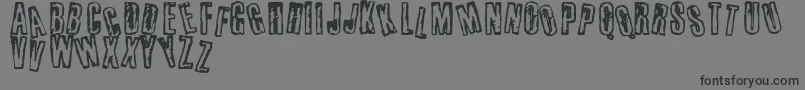 Busseta-Schriftart – Schwarze Schriften auf grauem Hintergrund