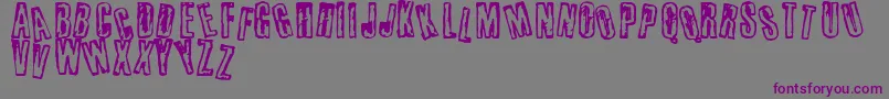 Busseta-fontti – violetit fontit harmaalla taustalla