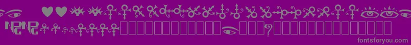 More about TheArtistSymbols Font TheArtistSymbols Font – Gray Fonts on Purple Background