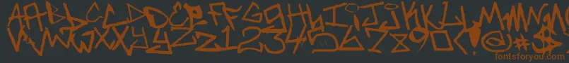 NewUnicode Font – Brown Fonts on Black Background