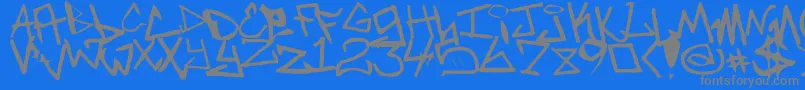 NewUnicode Font – Gray Fonts on Blue Background