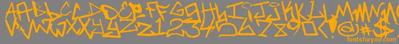 NewUnicode Font – Orange Fonts on Gray Background