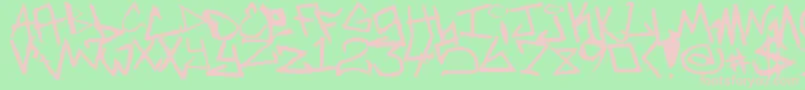 fuente NewUnicode – Fuentes Rosadas Sobre Fondo Verde