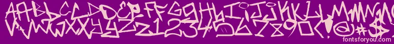 NewUnicode Font – Pink Fonts on Purple Background