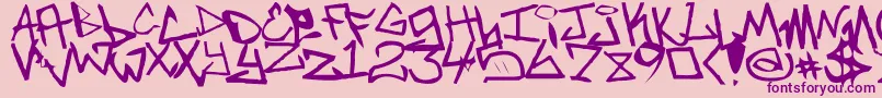 NewUnicode Font – Purple Fonts on Pink Background