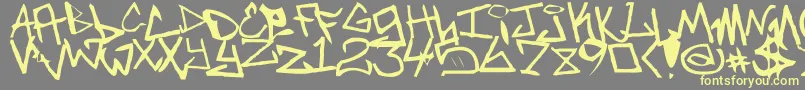 NewUnicode Font – Yellow Fonts on Gray Background