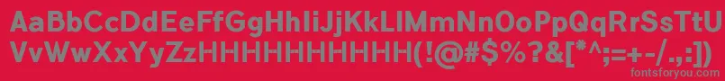 FlamanteSecaBoldFfp Font – Gray Fonts on Red Background
