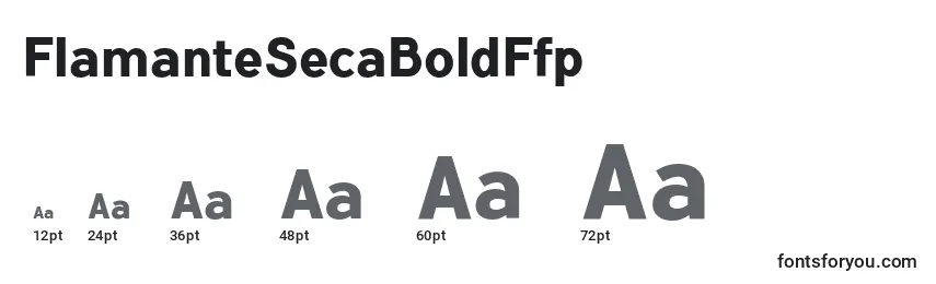 Rozmiary czcionki FlamanteSecaBoldFfp