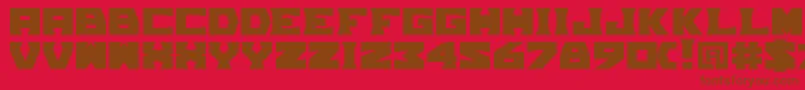 TpfGrumMel Font – Brown Fonts on Red Background