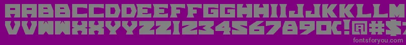TpfGrumMel Font – Gray Fonts on Purple Background