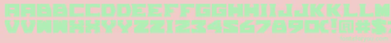 TpfGrumMel Font – Green Fonts on Pink Background