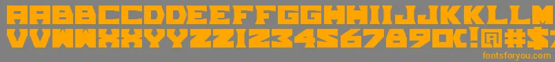 TpfGrumMel Font – Orange Fonts on Gray Background