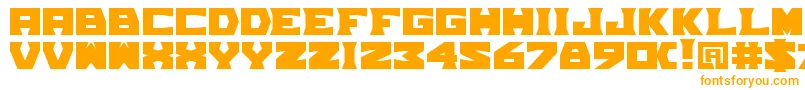 TpfGrumMel Font – Orange Fonts on White Background