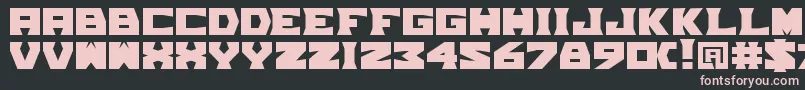 TpfGrumMel Font – Pink Fonts on Black Background