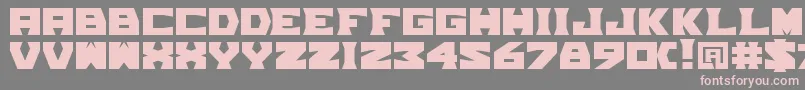 TpfGrumMel Font – Pink Fonts on Gray Background