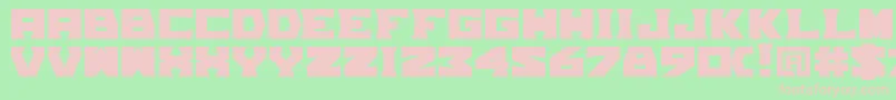 TpfGrumMel Font – Pink Fonts on Green Background
