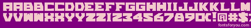 TpfGrumMel Font – Pink Fonts on Purple Background