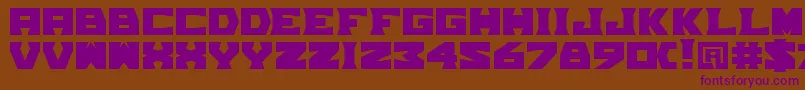 TpfGrumMel Font – Purple Fonts on Brown Background