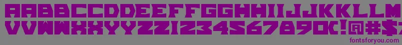 TpfGrumMel Font – Purple Fonts on Gray Background