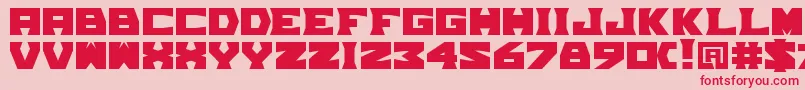 TpfGrumMel Font – Red Fonts on Pink Background