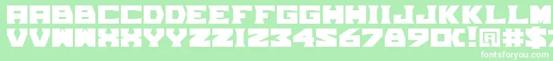 TpfGrumMel Font – White Fonts on Green Background