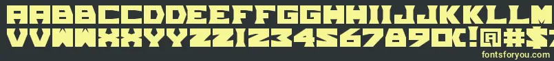 TpfGrumMel Font – Yellow Fonts on Black Background