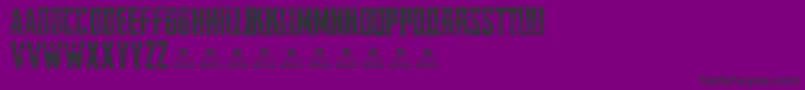 CureOfPainPersonal Font – Black Fonts on Purple Background