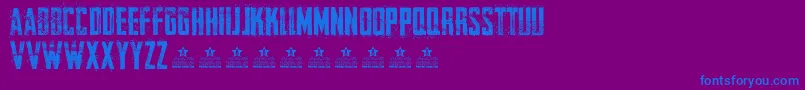 Police CureOfPainPersonal – polices bleues sur fond violet
