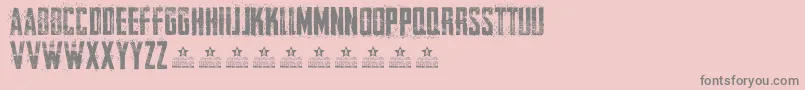 CureOfPainPersonal Font – Gray Fonts on Pink Background