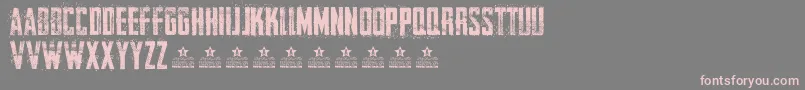 CureOfPainPersonal Font – Pink Fonts on Gray Background