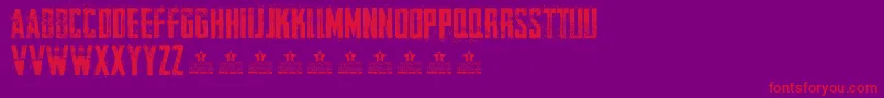 Police CureOfPainPersonal – polices rouges sur fond violet